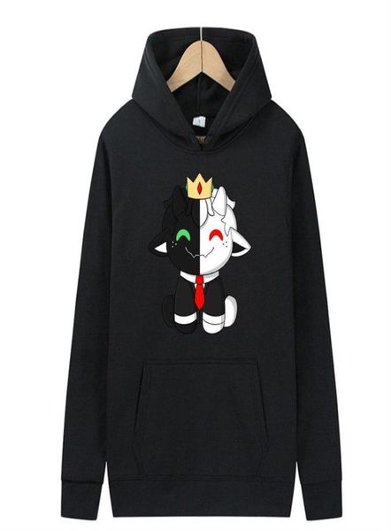 

men039s hoodies sweatshirts 2021 product net red ranboo doll anime print hoodie men and women european american fashion casua8116884, Black