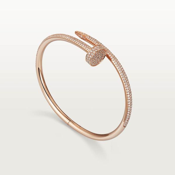 

designer nail bracelet nail bracelet charm gold bangle luxury jewelry for women titanium steel gold-plated never fade not allergic, Golden