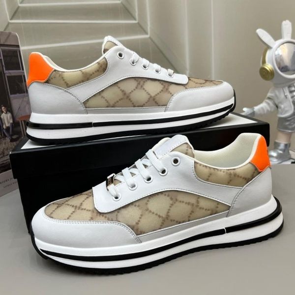 

italian brand casual shoes luxury b22 designer shoes fashion letter embroidery little bee casual board shoes dirty shoes breathable real lea, Black