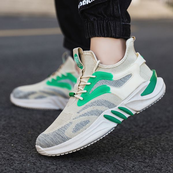 

men knit sneakers breathable athletic running walking gym shoes hiking shoes men's sports designer shoe outdoor summer black blue men c