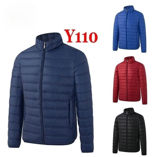 

men's outerwear coats down jackets fashion casual clothes warm comfortable little logo size 2xl-6xl y110, Black