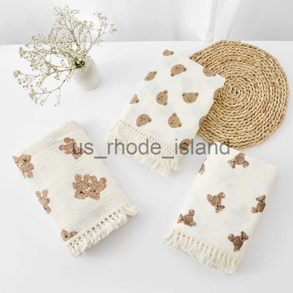

blankets swaddling organic baby blankets muslin swaddle for newborn fringe double layer cotton summer blanket bed comforter infant baby stuf