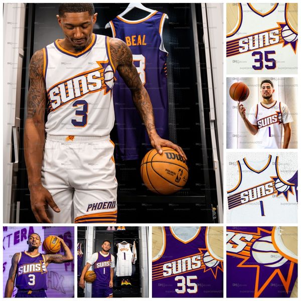

custom kevin durant devin booker chris paul basketball jerseys deandre ayton phoenixs sun steve nash charles barkley 2023 season ayton, Black;red