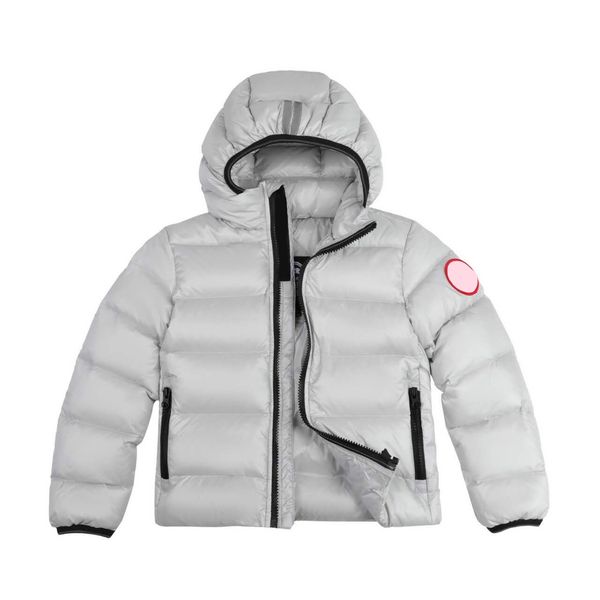 

designer vest kid's sweatshirt authentic luxury brand child outerwear goose feather material loose coat fashion trend coat, Black
