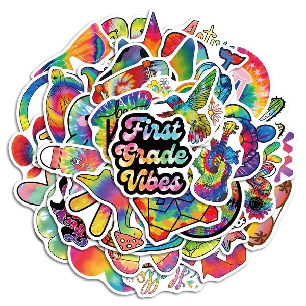 

50 pcs rainbow love and peace graffiti bottle stickers for car fridge helmet ipad bicycle phone motorcycle ps4 book pvc diy decals