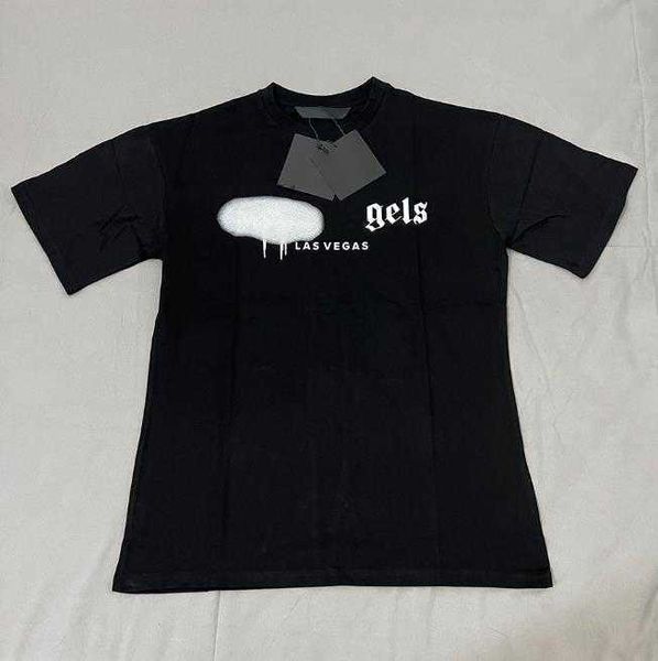 

designer of luxury t-shirt brand t shirt clothing spray letter short sleeve spring summer tide men and women tee new2022 2023, White;black