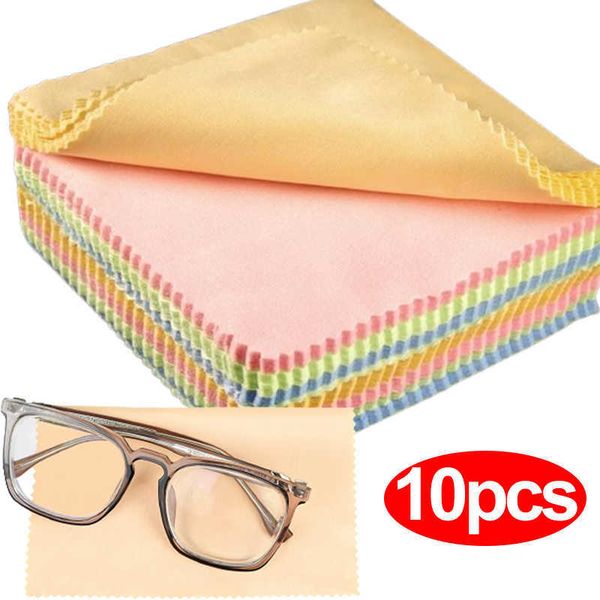 

10pcs glasses cleaner microfiber cleaning cloth for glasses cloth len phone screen cleaning wipes, Blue