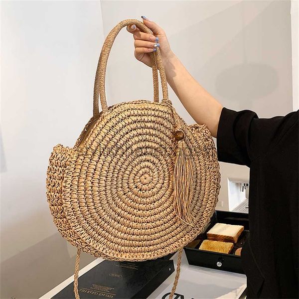 

totes fashion turf women's summer bag 2022 luxury designer women's handbag fashion beach bag leisure knitted women's shoulder