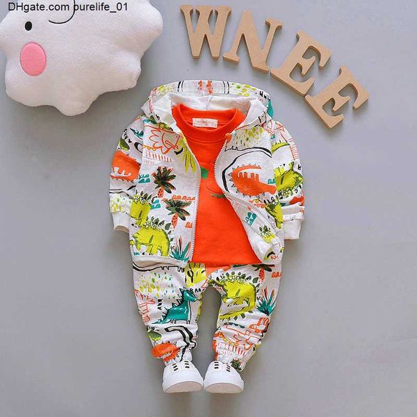 

boys toddler baby clothing sets kids hooded zipper jacket t shirt pants autumn children sport suits boys clothes set, White