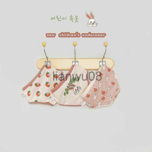 

panties summer baby panties cartoon cute pure cotton loose pink rabbit print underwear baby girls new style kids 3 pieces underpants x0802, Camo