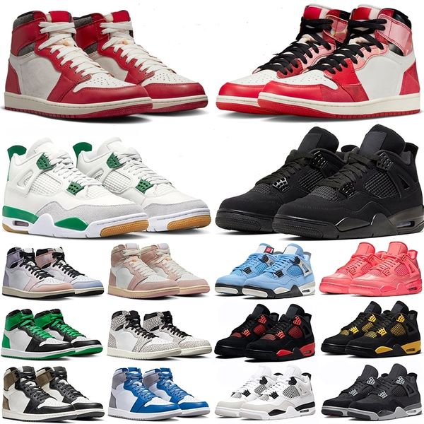 

4s high sneakers men women jumpman 1 4 basketball shoes lost and found unversity blue fearless sb pine green black cat red thunder sports sn