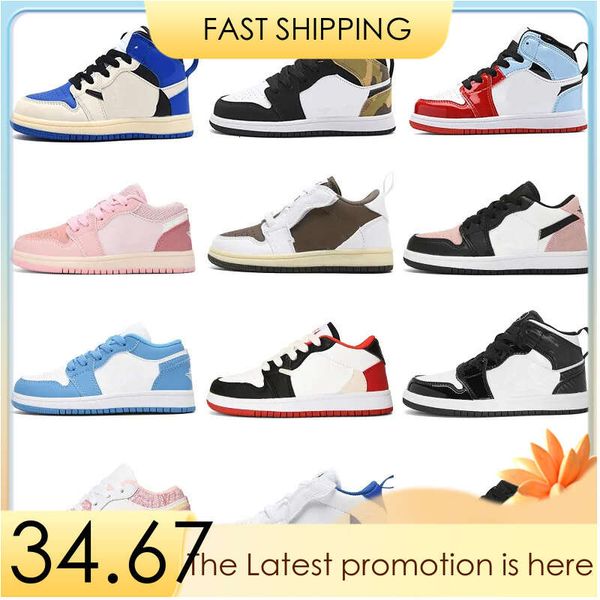 

kids 1 1s jumpman basketball shoes og 1 low kids sports sneakers boys girls kid youth baby infants 1s low trainers black white blue