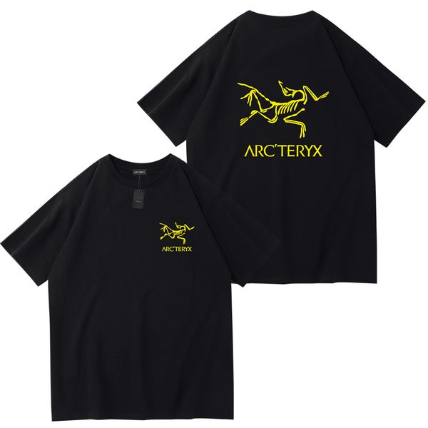 

arcteryx trendy short sleeve limited loose couple men's and women's t-shirts casual versatile men's t-shirts, White;black