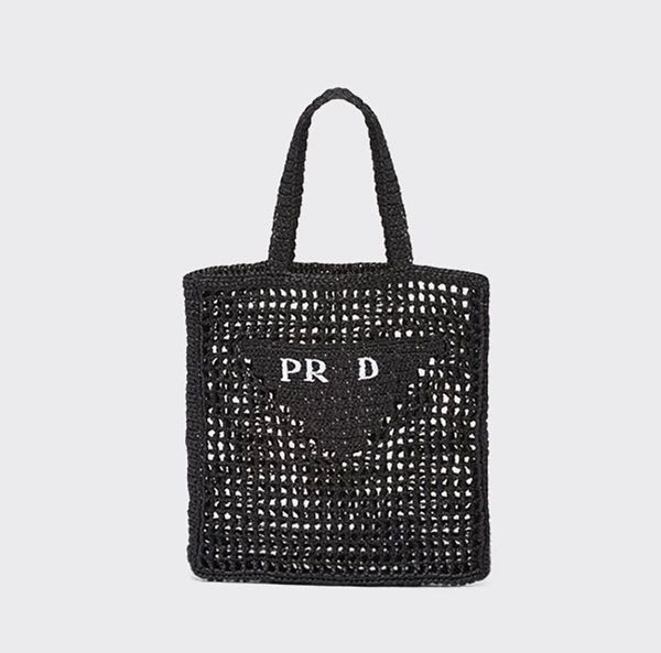 

designer bag shoulder bag beach bag fashion mesh hollow woven shopping bags for summer straw tote bag