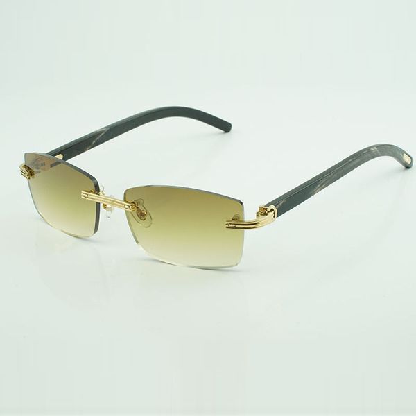 

buffs sunglasses frames 0286o with new hardware and black textured buffalo horn legs 56-17-140 mm, White;black