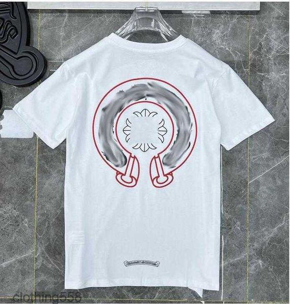 

men's t-shirts womens classic mens t shirts ch brand fashion men sanskrit t-shirt horseshoe heart cross designer tshirts man hip hop ch, White;black
