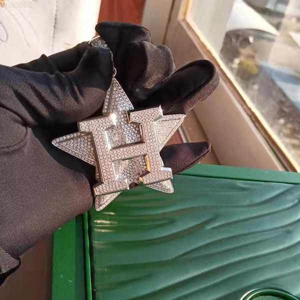 

custom handmade star pendant luxury ice out moissanite pass tater hiphop pendant s925 silver pendant