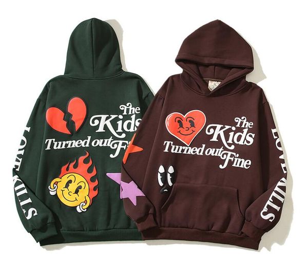 

vintage red heart hoodies for men women sweatshirts hooded designer hoodie hip hop pullover clothing, Black