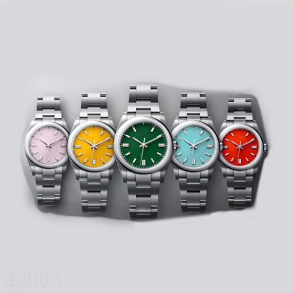 

41mm orologio mens designer watch multicolor oyster perpetual movement watches fashion decorative automatic stainless strap high end watch l, Slivery;brown