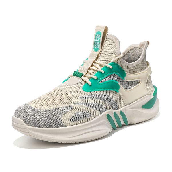 

men knit sneakers breathable running walking gym shoes hiking shoes men's sports designer shoe outdoor breathable black beige men casua