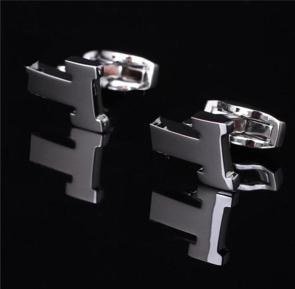

luxury cuff links classic victory letter style with jewelry silver gold black rosegold shirt cufflinks85334815469222