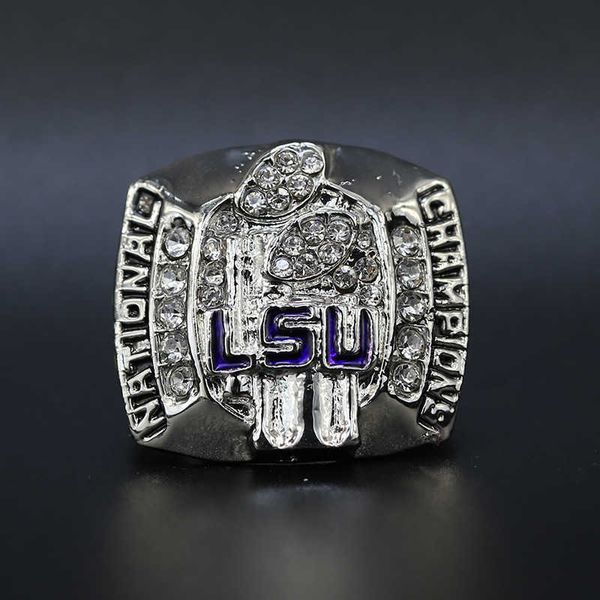 

2007 louisiana university alliance ncaa lsu championship ring, Silver