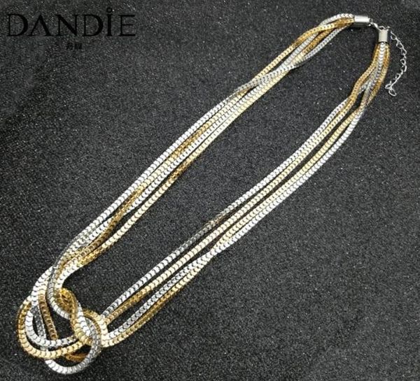 

dandie fashion necklace with various chain style jewelry for women9241331, Silver