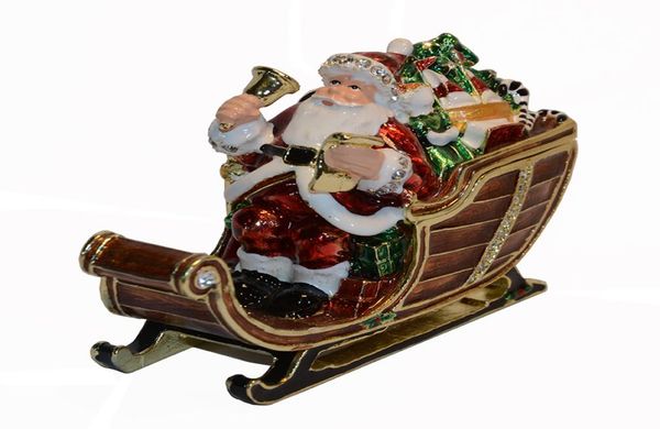 

vintage decoration christmas father jewerly trinket ring box christmas ornament gift pendant necklace holder7525528, Black;white