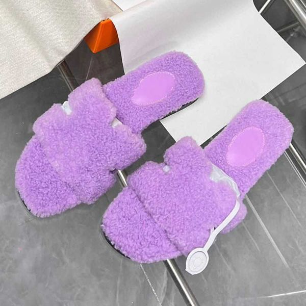 

fur slides slippers men women wool slides skin chypre slipper soft furry sandals winter designer letters warm comfortable fuzzy girl flip fl