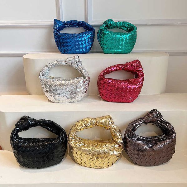 

abottegas vneta jodie mini teen intrecciato designer tote high grade glossy handmade woven handbag for women solid color popular knotted dum
