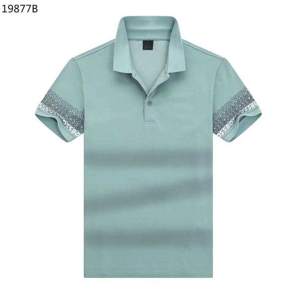 

2023 new boss men's business casual polo short sleeve polo shirt summer rib collar versatile tshirt w5nj, White;black