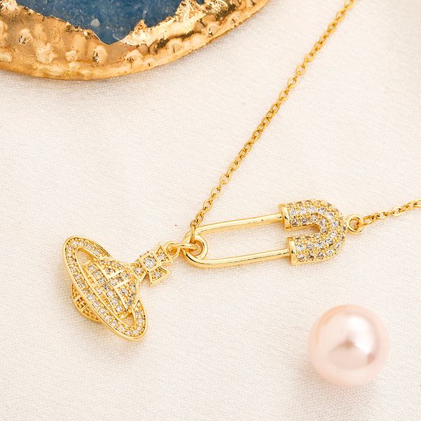 

925 silver designer necklace luxury waterproof pendant necklace 18k gold plated charm love jewelry engagement love travel party mother gift