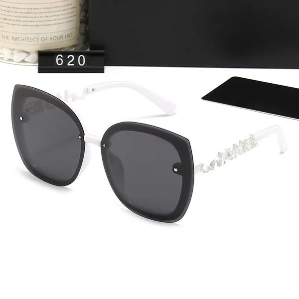 

designer sunglasses for women and men fashion model special uv400 protection letters big leg double beam frame outdoor luxury design women s, White;black