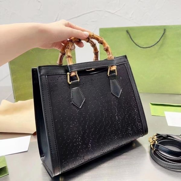 

designer tote bag womens purses shoulder bags luxury handbags bamboo handle leather cc bag purses designer woman handbag totes with box
