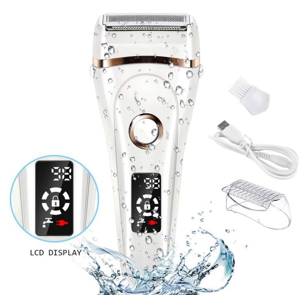

surker electric epilator razor painless lady shaver for women bikini trimmer whole body waterproof usb charging lcd display wet 6659026