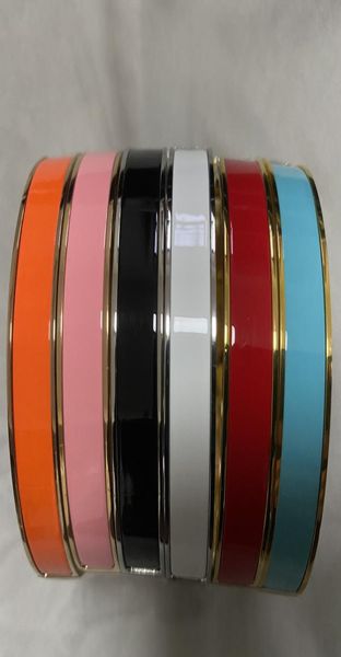 

luxury designer enamel bracelet love party wedding women men039s couple gift multicolor fashion size 12mm with exquisite dust b1462189, Black
