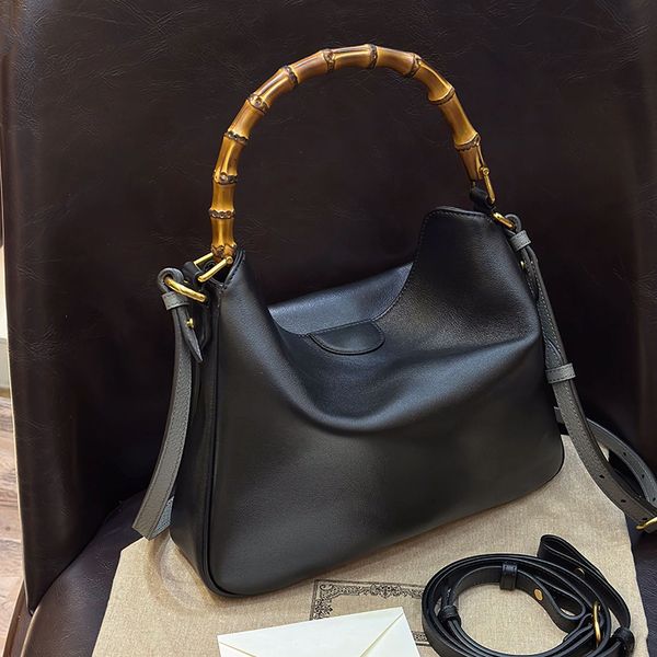 

designer bamboo handbag diana medium shoulder bag 30cm genuine leather purse 10a mirror quality crossbody bags with box g042