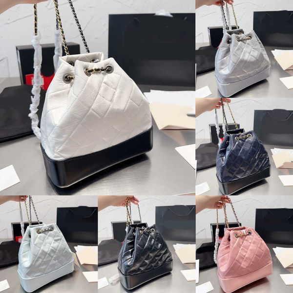 

designer bags cowhide backpacks women chian drawstring backpacks luxury back pack bookbag women designers all-match large capacity bookbags