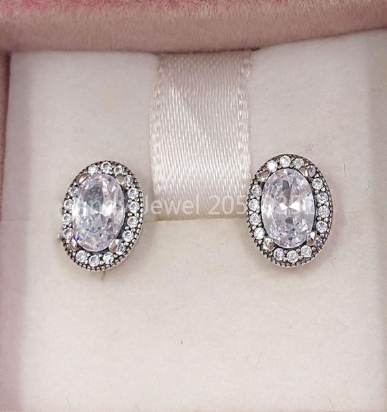 

andy jewel authentic 925 sterling silver studs vintage elegance stud earrings fits european style studs jewelry 296247cz4123027, Golden;silver