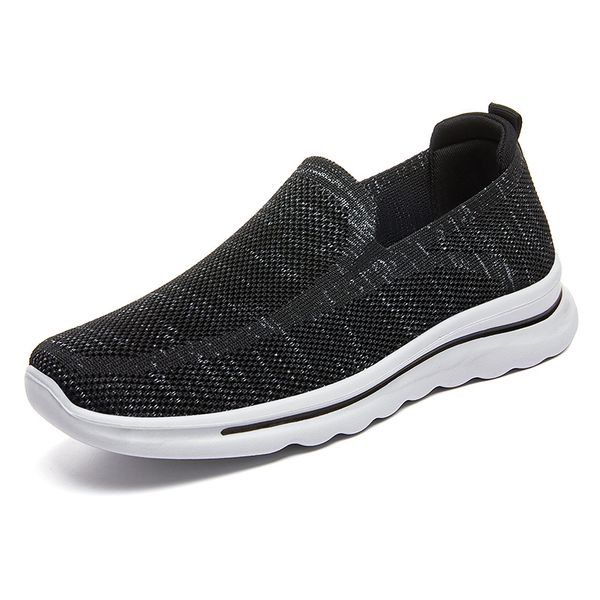 

black grey oreo mens running shoes breathable sneakers for men size eur 36-44