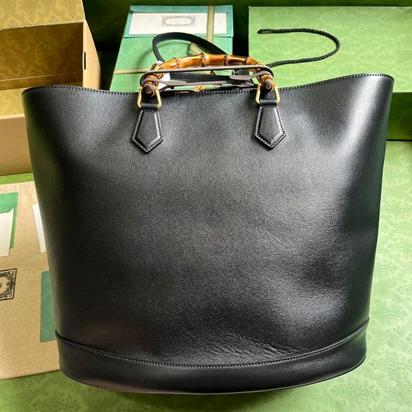 

large tote bag 40cm designer bamboo bag 10a mirror quality bucket bags genuine leather shoulder bags with box g040