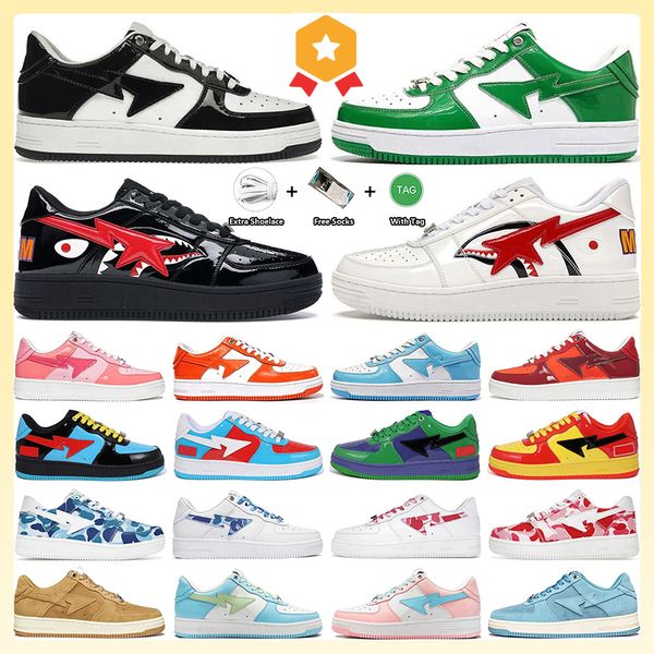 

designer running shoes platform shoe black white blue pink green red beige patent leather usa college suede camo pastel sneakers for men wom