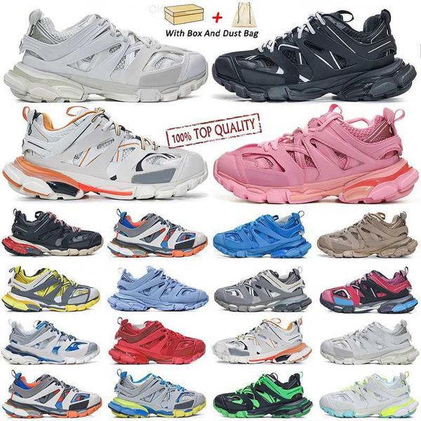 

track 3 3.0 sneakers for men women casual shoes designer luxury brand tracks triple white black tess.s. gomma leather trainer nylon printed