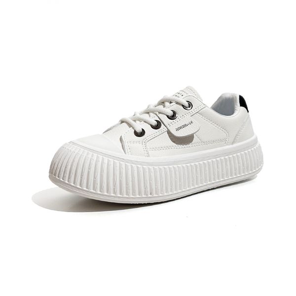 

designer shoes casual fashion women leather platform sneakers beige black white outdoor womens girls lace up flat sports trainers size762 s