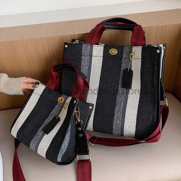 

totes new canvas shoulder bag for women 2023 large capacity women's bag for women 2 size wallet and handbag large shopping bagstylishha