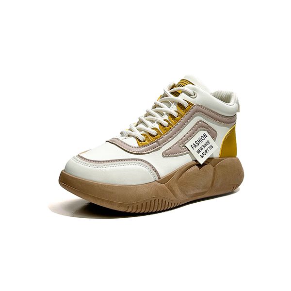 

fashion shoes designer 2023 summercasual women loafer neakers flats girls lace-up outdoot leather yellow green platform women ports trainers, Black