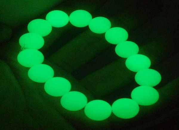

natural fluorite luminous pearl bracelet original stone single luminous radiant bracelet lovers male and female gifts6431990, Black
