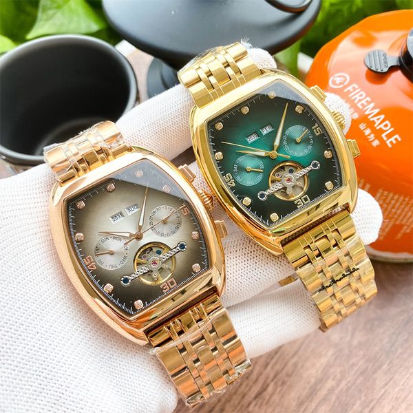 

watch mens watch automatic mechanical 42mm stainless steel strap sapphire waterproof designer fashion wristwatch montre de luxe tourbillon, Slivery;brown