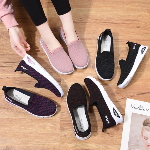 

summerwalking ladies outdoor shoes womens new classic black white and gray joker training shoe covers wear lok fu shoes solid color running