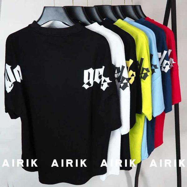 

tees tshirt summer fashion mens womens designers t shirts long sleeve palms luxurys letter tshirts clothing short sleeved 2022 new creuxzn, White;black